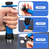 Hollow Hole Punch Set for Leather, Gasket Hollow Punch Kit, Rubber Hollow Hole Punch Set,Gasket Punch Set 3/16 to 1-3/8in CZPPIF
