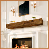 Avana Rustic Fireplace Mantle Shelf 60 Inches - Handcrafted Wood Mantles For Over Fireplace - Wall Mounted Farmhouse Fireplace Mantel Shelf - Floating Fireplace Mantels 60 X 8 X 5 - Rustic Traditional Avana