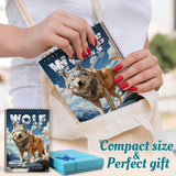 Netecom Wolf Coloring Book Spiral Bound for All Ages, A5 Wooden Cover, 30 Amazing Wolves Coloring Pages of Natural Habitats for Stress Relief and Relaxation Netecom