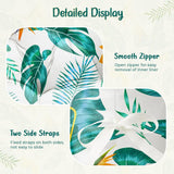 Uthem Waterproof Egg Chair Cushion Replacement Outdoor Hanging Egg Chair Cushion 47x35x7 Inches Thicken Chair Cushions with Ties, Yellow-Green Leaf Uthem