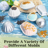 JUYRLE Bath Bomb Making Kit- 23Pcs DIY Bath Bombs for Women, Make Your Own SPA Products, Soap Making Kit with Stainless Steel Molds, Bath Foam, Bath & Bathing Shower Accessories Gifts for Girls Women JUYRLE