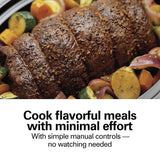 Hamilton Beach Stay or Go Portable Slow Cooker with Lid Lock, Dishwasher-Safe Crock, 6-Quart, Black 33261 Hamilton Beach