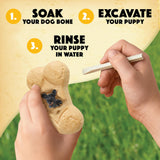 MindWare Dig it Up! Puppies Excavation Kit - Educational Toys for Kids 4 and Up - Dig Kit with 12 Bones, 12 Puppy Figurines, 12 Chisels - Ideal for Group Activities, Events or Classroom Brain Breaks MindWare