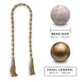 Wooden Bead Garland Decor, Wood Beads Garland Decorative Beads, Wooden Beads Garland, Wood Bead Garland Farmhouse, Wood Bead Garland Tassels, Boho Tassel Garland Beads Decor Beads Wooden Garland Beads MAINEVENT