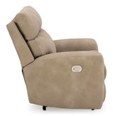 Signature Design by Ashley Next-Gen DuraPella Contemporary Faux Leather Wall Hugger Power Recliner with Adjustable Headrest and USB Ports, Light Brown Signature Design by Ashley