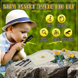 Bigger Amber Dig Kit - 8 Different Artificial Insect Resin,Excavate Unique Insect Specimens,Bugs Toys Educational Science Kits Toys for Kids,STEM Projects Gift for Girls & Boys Age 6-8-12-14 Year Old Cameparck