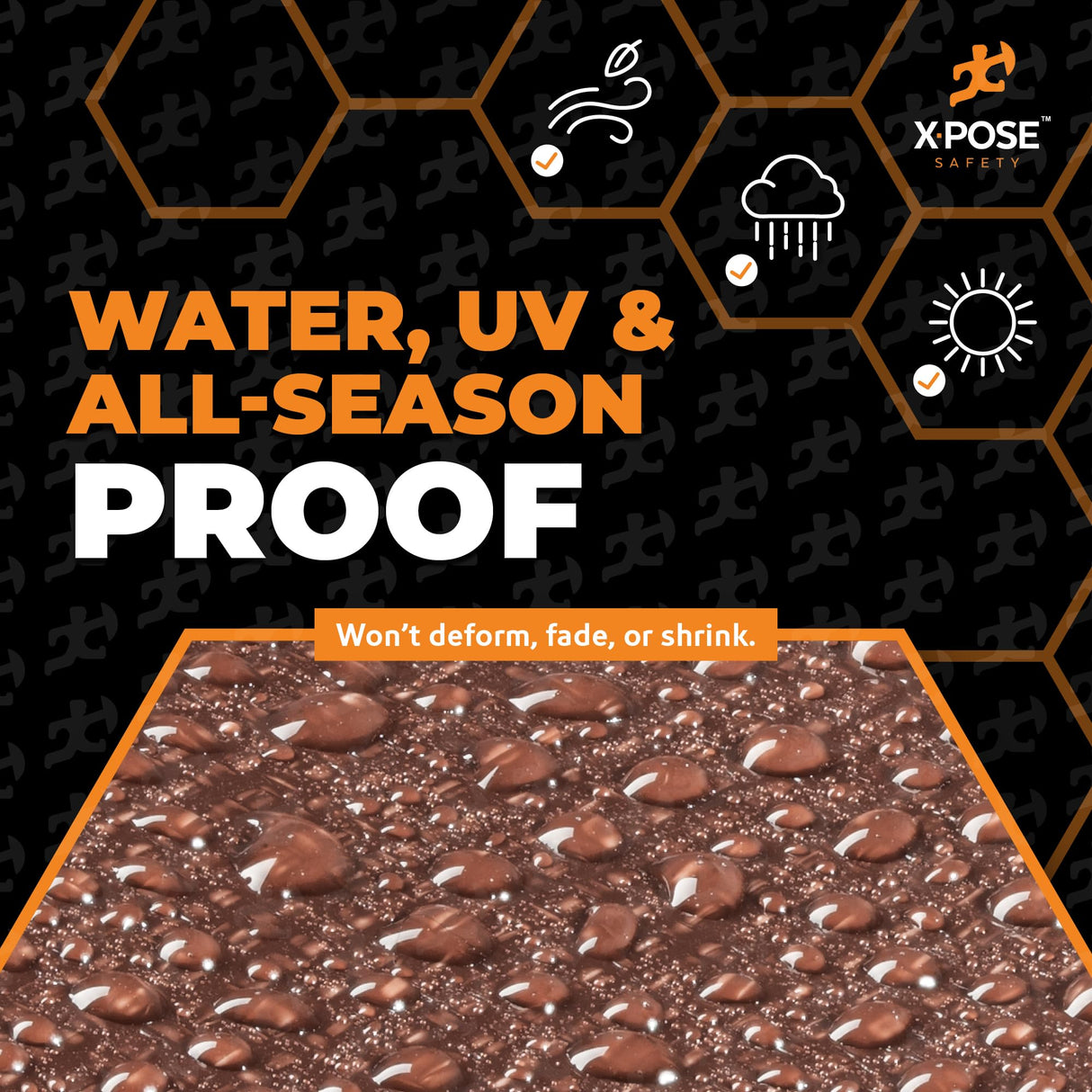 20' x 40' Brown/White Ultra Heavy Duty Tarp - 20 Mil Tarps Heavy Duty Waterproof 20x40 - Extra Large Outdoor Tarp, Waterproof Tarp Cover for Rain Camping, Tent Tarp, UV Protection, Reinforced Corners Xpose Safety