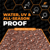 20' x 40' Brown/White Ultra Heavy Duty Tarp - 20 Mil Tarps Heavy Duty Waterproof 20x40 - Extra Large Outdoor Tarp, Waterproof Tarp Cover for Rain Camping, Tent Tarp, UV Protection, Reinforced Corners Xpose Safety