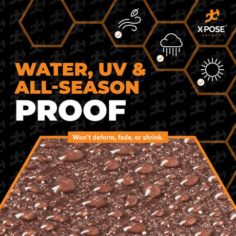 20' x 40' Brown/White Ultra Heavy Duty Tarp - 20 Mil Tarps Heavy Duty Waterproof 20x40 - Extra Large Outdoor Tarp, Waterproof Tarp Cover for Rain Camping, Tent Tarp, UV Protection, Reinforced Corners Xpose Safety