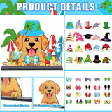 Vercraft 61 Pcs Interchangeable Christmas Table Decor Dog Seasonal Wooden Table Sign Winter Interchangeable Centerpiece Set Farmhouse Tiered Tray Christmas Home Kitchen Decor for Pet Lover Gift Vercraft