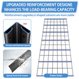 NEXVRTAU 5-Tier Heavy Duty Garage Shelving Unit with Wire Shelves,3000 LBS Capacity Metal Storage Rack 76"H x 60"W x 24"D,Adjustable Boltless Steel Shelves for Garage,Basement,Pantry,Warehouse.1 Pack Nexvrtau