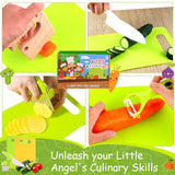 Kids Montessori Cooking Kitchen Toys and Toddler Knife Set - 30Pcs Kids Knifes for Real Cooking and Baking Accessories ,Toddlers Kitchen Tools Ages 3-10 Kids Birthday (30 PCS) ASSBABY