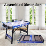 48" Air Hockey Game Table, Powered Ice Hockey Game Table Combines Bowling and Shuffleboard, Arcade Games Machines for Home with Round Corner Hyner