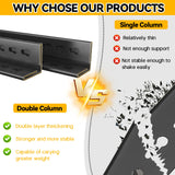 Metallitrend 78H/40W Heavy Duty Garage Shelving Unit- 6 Tier Metal Garage Storage Shelves, Steel Rack with Reinforced Bracing, Adjustable Shelf for Utility Room,Warehouse, Basement,Easy Assembly Metallitrend