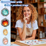 LET'S RESIN Cabochon Gems Resin Molds, 36 Cavities Thicker&Shiny UV Resin Molds Jewelry with 16 pcs Pendant Trays, Epoxy Molds for Beginner, jewelry making kits for Pendant,Earrings,Necklace,Keychains LET'S RESIN