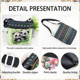 Diamond Painting Shoulder Bag, DIY 5D Panda Pattern Diamond Art Artificial Crystal Special Shape Crystal Artificial Partial Mosaic Crafts Adjustable shoulder strap Shoulder Bag MVVMTOP