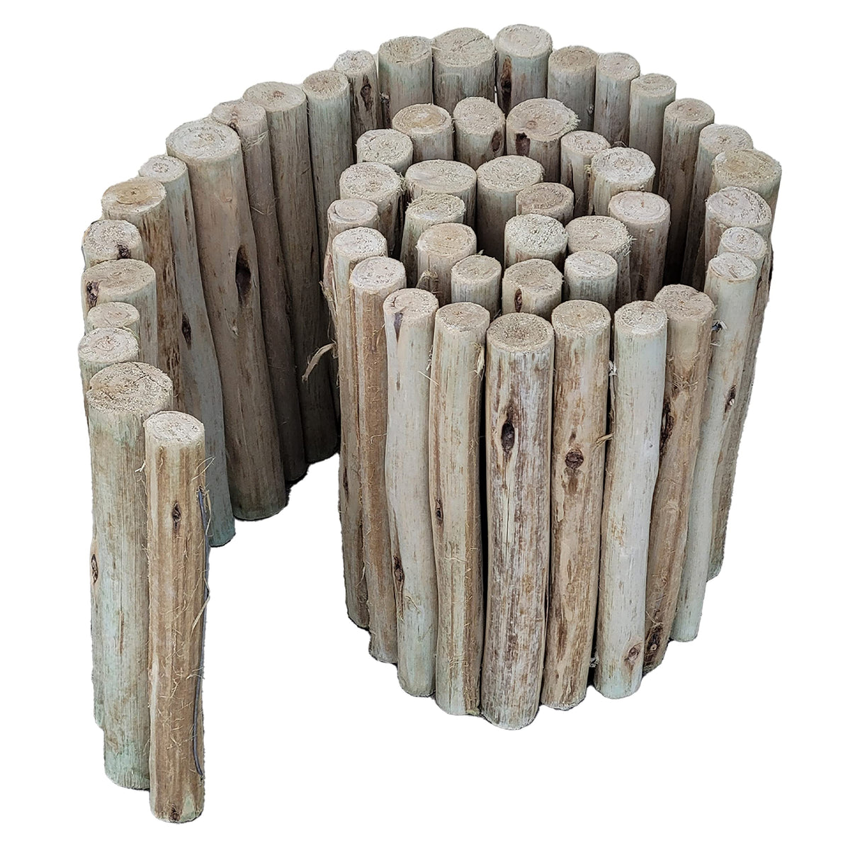 Backyard X-Scapes Natural Eucalyptus Wood Solid Log for Garden Border Edging Landscaping Borders Lawn 72 in L x 12 in H x 1.25 in D Backyard X-Scapes