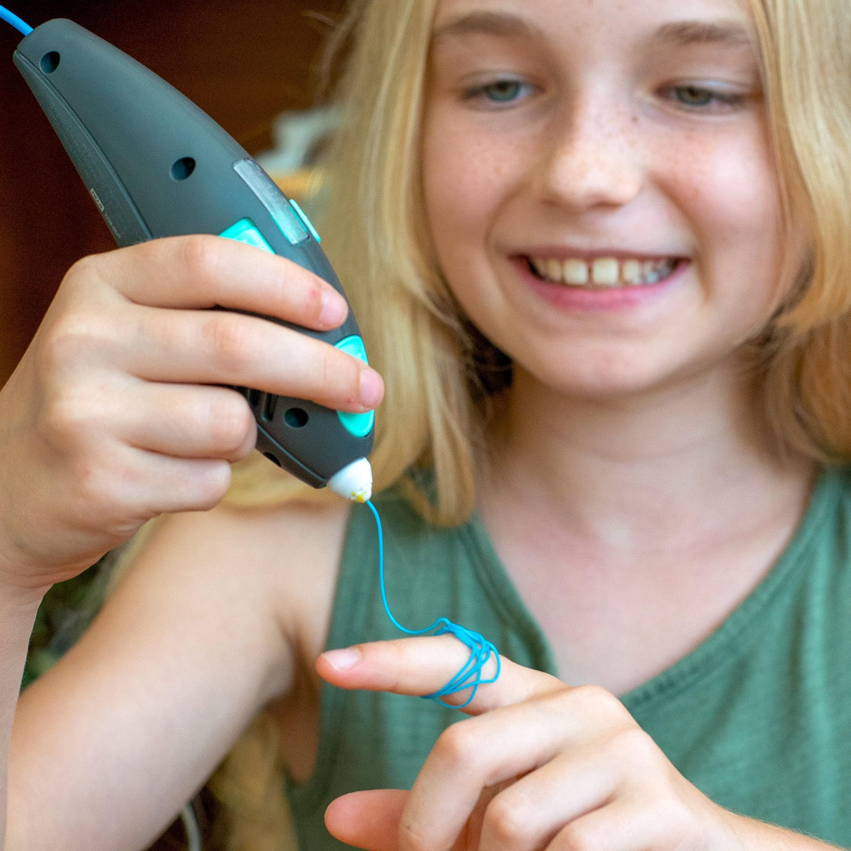 SCRIB3D Junior 3D Printing Pen Set for Kids with Filament, Activity Guide, and USB Charging Cable SCRIB3D