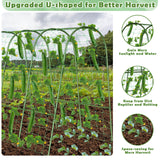 Cucumber Trellis for Raised Bed 65"×48", Garden Arch Trellis for Climbing Plants Outdoor, Metal Garden Trellis for Vegetables, Cucumber Trellis for Tomato, Bean, Pea, Grape, Plant, Squash Tetutor