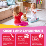 KidzMaker - Friendship Bracelets - DIY Craft Kit for Kids - Create Unique Friendship Bracelet Making KIT with Various Designs and Styles - Includes Braiding Tools, Threads, and Beads for Bracelets 4M