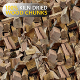 Old Potters Smoker Chunks, 12-14 lbs for Grilling, Smoking, and Wood Fire Cooking ~ 2 x 3 Inches, (Oak, 840 Cu in.) Old Potters