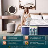 Queen Mattress - 12 inches Gel Memory Foam in a Box, Queen Size Mattress with Pocket Springs, Medium Soft, Pressure Relief & Motion Isolation, 100 Nights Trial, 60 * 80 Inch. Kesyup