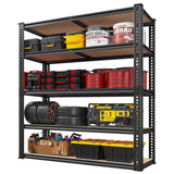 REIBII 72''H Garage Shelving 2500LBS Storage Shelves Heavy Duty Shelving 5 Tier Metal Shelves for Garage Shelves Adjustable Shelving Units and Storage for Closet Pantry Shelf, 72" H x 40" W x 20" D REIBII