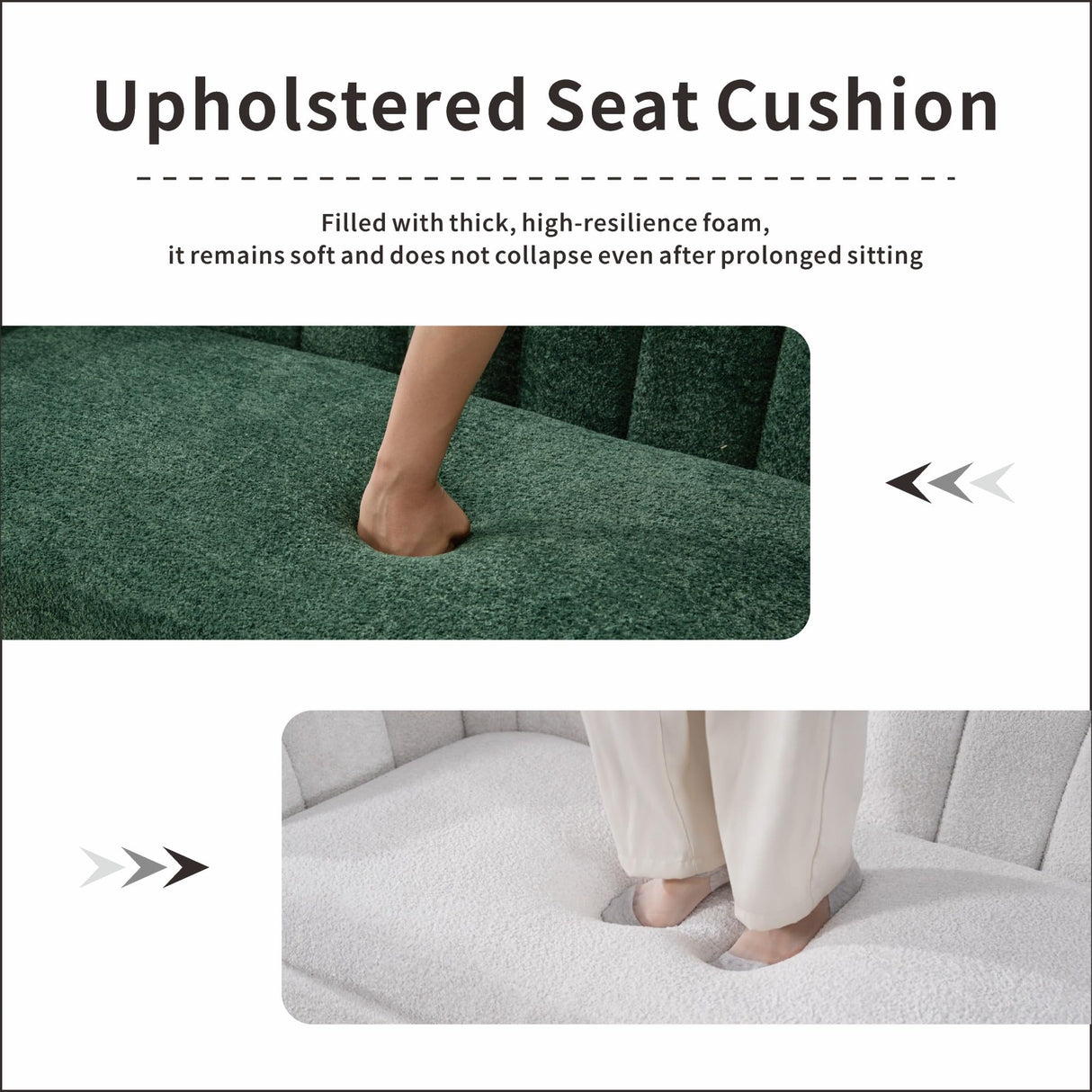 Sinzho & Wiyfun 50.2'' Upholstered Small Loveseat Sofa Chenille 2-Seat Couch Settee Love Seat for Small Space Mini Room, Green Sinzho & Wiyfun