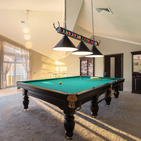 LuoliiTa Pool Table Light, 58" Billiard Light for 7' 8' 9' Pool Table, Hanging Billiards Light for Billiard Room, Game Room, Restaurant, Coffee Shop LuoliiTa