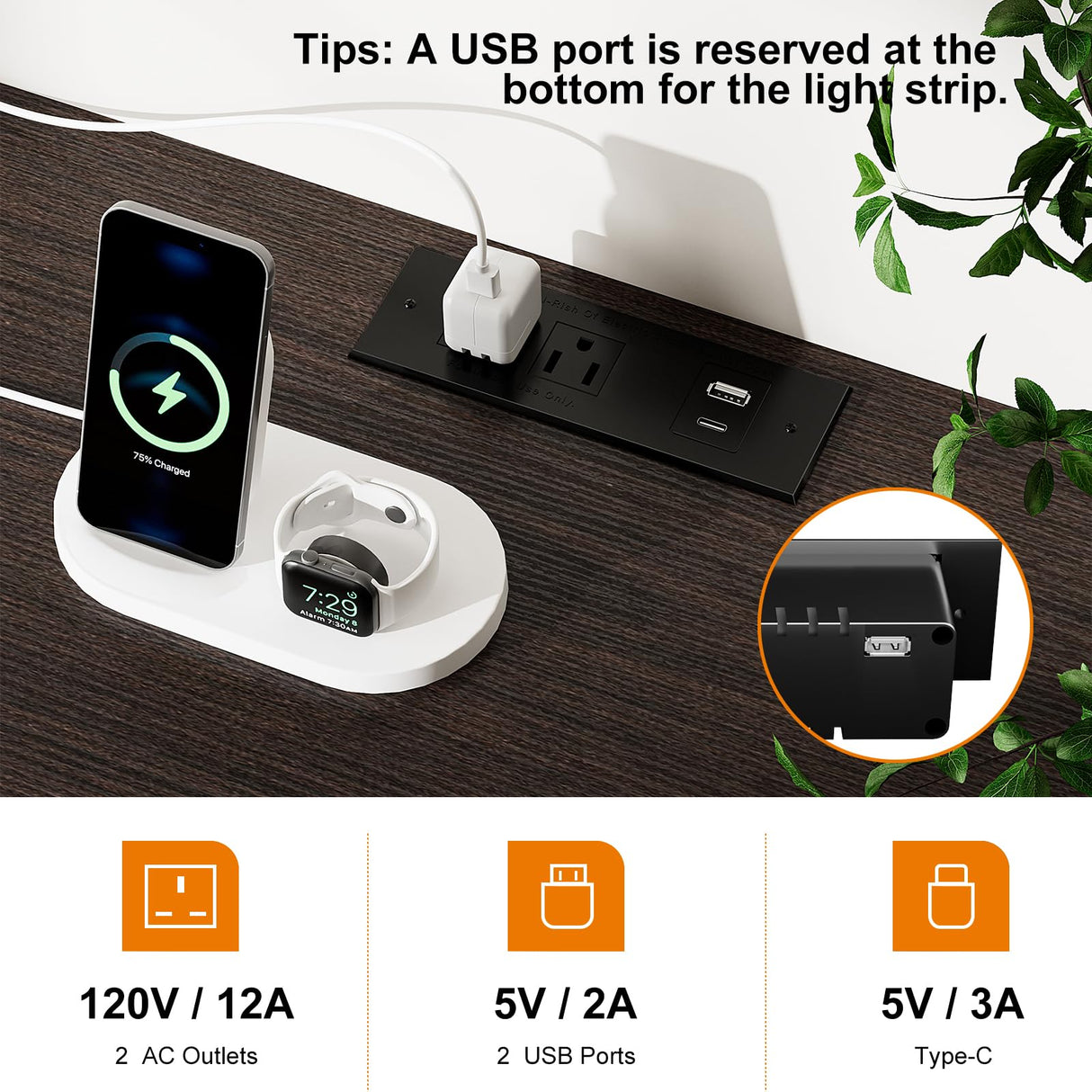 REAHOME Dresser TV Stand with Charging Station and LED Lights, 55” TV Stand with 9 Drawers, Fabric Dresser for Bedroom, Steel Frame, Large Storage Chest of Drawers for Closet, Living Room, Brown REAHOME