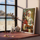 Reofrey Paint by Numbers Kit for Adults Santa Claus - 40x50cm Canvas, Christmas Paint by Number - Acrylic Paint Set - Relaxing DIY Art for Beginners & Experts - Home Wall Decoration PP1837 Reofrey