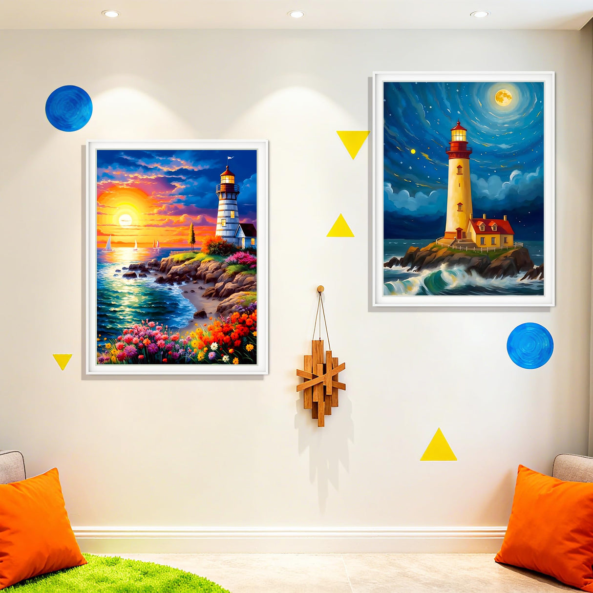 SuanFA Diamond Art Kits for Adult Lighthouse,5D Full Drill Diamond Art for Beginners -Moonlit Lighthouse with Starry Sky,Ocean Waves,12X16 in Adult Diamonds Painting Jewel Art Craft for Home Decor SuanFA