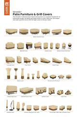 Classic Accessories Veranda Water-Resistant 38 Inch Patio Lounge Chair Cover, 2-Pack, Patio Furniture Covers Classic Accessories