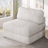 YITAHOME Folding Sofa Bed,New Upgrade Resilient Pocket Spring Cushion-Fold Out Chair Bed, Convertible Lazy Sleeper Chair with Back Support,Comfy Floor Sofa Lounge for Living Room, Bedroom, Beige YITAHOME