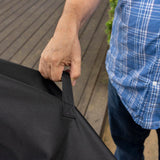 Kenmore 66 Inch Gas Grill Cover for Outdoor Grill, Universal BBQ Grill Cover for 6-Burner Gas Grill, Weatherproof, UV- and Fade-Resistant with Hook & Loop Straps, Black Kenmore