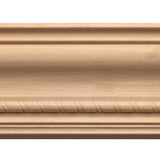 1631A-4FTWHW Unfinished White Hardwood Rope Crown Moulding ORNAMENTAL
