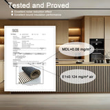 94.5 x 23.6 in Acoustic Wood Wall Panels,3D Flexible Soundproof Wall Panels,Wood Slat Wall Panel for Interior Wall Decor (White Oak) TRAIN2 ART