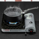 Chef Master 15,000 BTU Output Portable Butane Camping Stove, Peizo Click Ignition, Double Wind-Guard Portable Stove Burner for Emergencies, Tailgating, Hiking, Backpacking & Camping Essentials - 90019 Chef Master