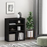 Furinno Pasir 3 Tier Display Bookcase, Black Oak Furinno