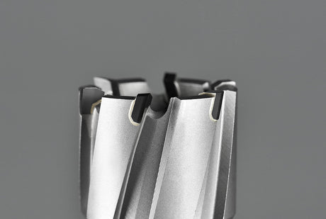 Annular Cutter Set Carbide TCT 13 pcs JESTUOUS 3/4 Inch Weldon Shank 1-3/8 Cutting Depth and Cutting Diameter from 1/2 to 1-1/8 Two Flat Bit for Drill Press with 2 Pilot Pins JESTUOUS