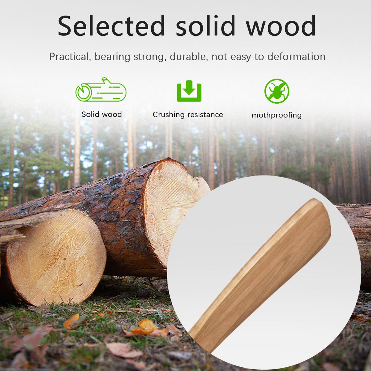 dearnow 52" Wood Ceiling Fan with Light with Remote Control Ceiling Fan with 3 Wood Blades, Solid Wood Ceiling Fan Indoor Outdoor for Dining Room, Living Room, Office, Farmhouse etc.… dearnow