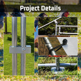 HEYTOWN Large Metal Chicken Coop Chicken Pen with Water-Resident and Anti-UV Cover Walk-in Poultry Cage Chicken Runs for Yard with Cover Duck Rabbit Dog House Outdoor HEYTOWN