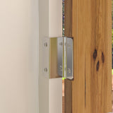 ECACAD Elegant 3-Tier White & Brown Storage Cabinet with Carved Doors and Drawer ECACAD