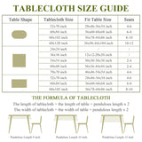 Faux Linen Small Square Tablecloth Farmhouse Waterproof Neutral Table Cloth Washable Table Cover for Indoor Outdoor Home Kitchen Dinning Room 36 x 36 Inch Trczzone