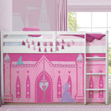Delta Children Loft Bed Tent Curtain Set for Low Twin, Disney Princess Delta Children