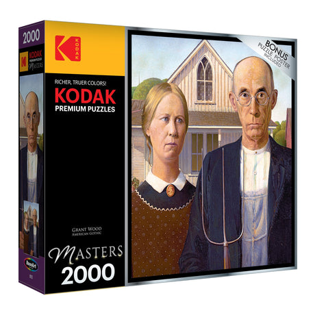Cra-Z-Art - RoseArt - Kodak Masters -American Gothic by Grant Wood - 2000 Piece Jigsaw Puzzle Cra-Z-Art