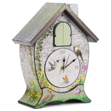 Mark Feldstein Garden Cottage Singing Cardinal Tabletop Wall Sound Cuckoo Clock 14x10 Mark Feldstein & Associates