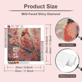 Anuver Cardinal Diamond Painting Kits for Adults, 5D DIY Diamond Art Kits for Beginners, Full Drill Diamond Painting Kits for Home Wall Decor, Bird, 12x12 Inch Anuver