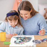 MOGTAA Turtle Diamond Art Painting Kits for Adults, 5D Special Shape Diamond Art Kits for Beginners Flowers, Crystal Rhinestones Diamond Painting Animal Gem Art for Home Decor 12×12 Inch MOGTAA