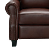 Abbyson Living Traditional Leather Pushback Recliner, Red Abbyson Living